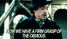 Robert Downey Jr Graps Of The Obvious GIF - RobertDowneyJr GrapsOfTheObvious Sherlock GIFs