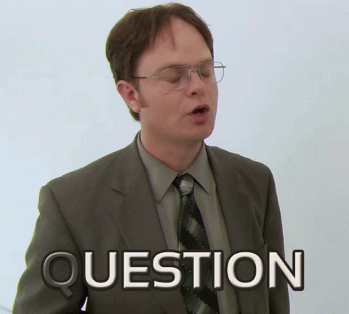 The Office Question GIF - The Office Question Dwight Schrute ...