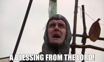 YARN | A blessing from the Lord! | Monty Python and the Holy Grail | Video  gifs by quotes | fc4e114d | 紗