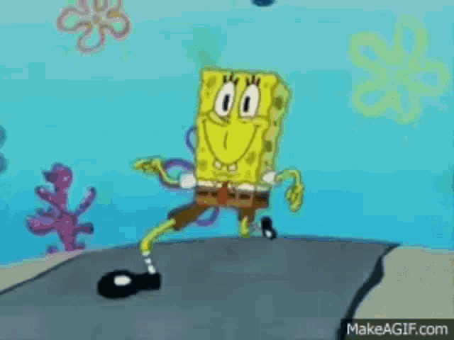 Sponge Bob Walking GIF - Sponge Bob Walking Cute - Discover & Share GIFs