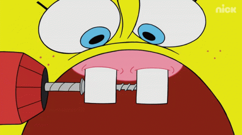 Teeth Getting Closer GIF - Teeth GettingCloser SpongebobsTeeth GIFs