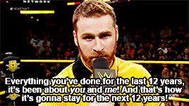 Sami says "Everything you've done for the last 12 years, it's been about you and me! And that's how it's gonna be for the next 12 years!"