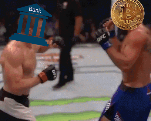 Bitcoin vs The Banking System Gif - VIRAL CHOP VIDEO