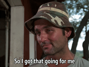 Caddyshack - So I Got That Going For Me. Which Is Nice GIF by MikeyMo |  Gfycat