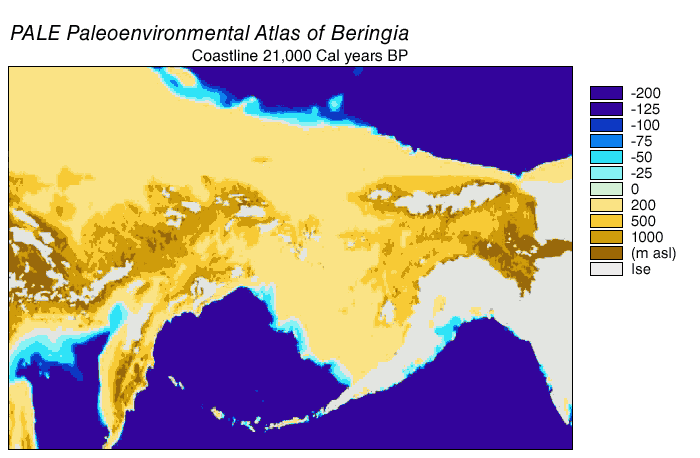 Bering Land Bridge - Wikimedia Commons