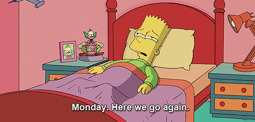 The Simpsons Monday GIF