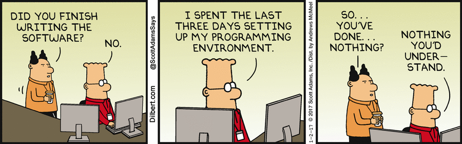Programming Environment - Dilbert Comic Strip on 2017-01 ...