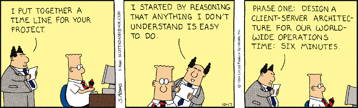 Dilbert by Scott Adams | Tech humor, Work humor, Dilbert comics