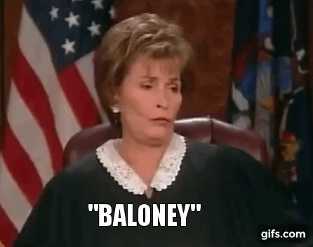 Judge judy - Baloney gif