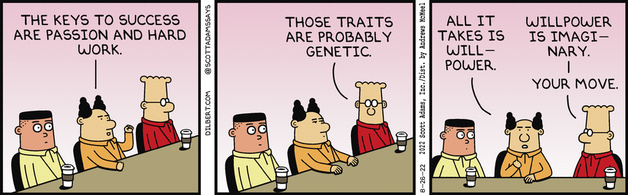 The Key To Success Is Genes - Dilbert by Scott Adams