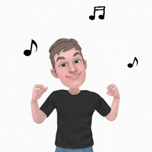 AR Emoji GIF of dancing man