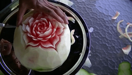 Fruit Carving Demonstration By Koy 003. GIF | Gfycat