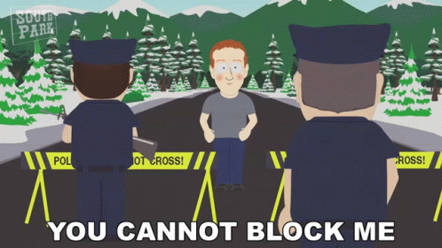 You Cannot Block Me Mark Zuckerberg GIF - You Cannot Block Me Mark  Zuckerberg South Park - Discover &amp; Share GIFs