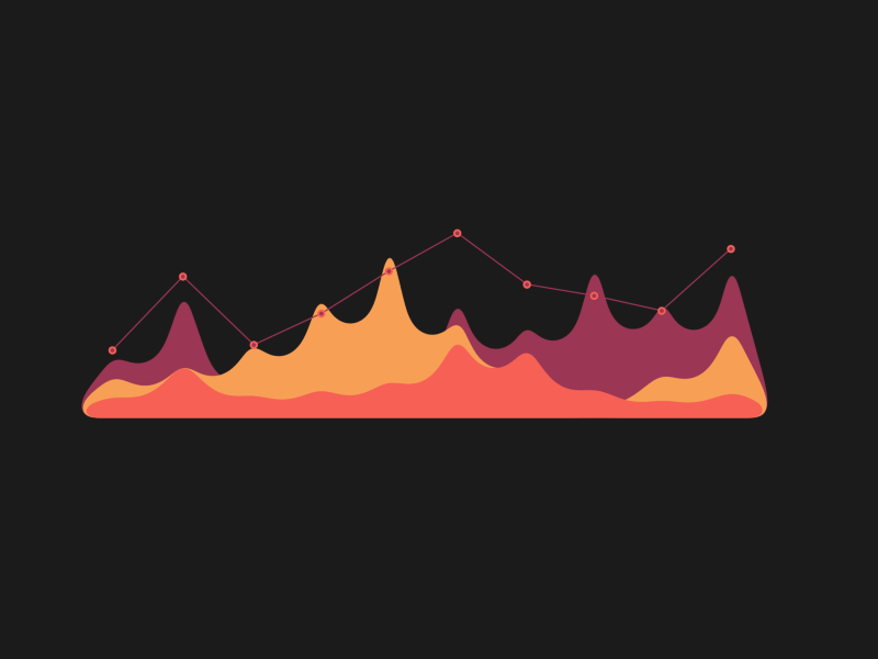 Mountain Graph {gif} graph 2d after effects animation motion graphics