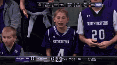 Crying March Madness GIF - Crying March Madness Northwestern - Discover &amp;amp;  Share GIFs