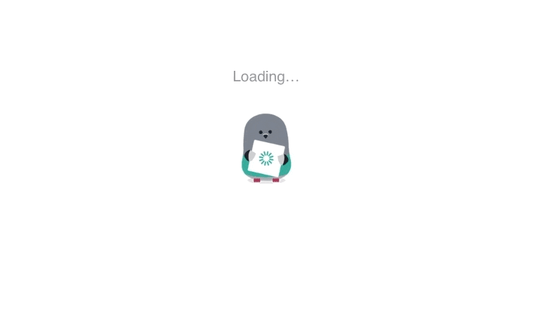 this is a gif image of customer.io's loading page animation with their mascot ami spinning a circle. this is an example of a fun and unique loading screen design