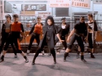 GIFs Of The 80s — Janet Jackson - Nasty - 1986