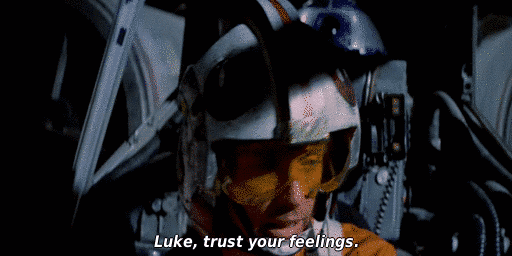 Star Wars Gifs As A Service — Luke, trust your feelings.