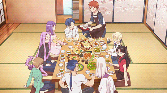 Image result for Today's Menu for the Emiya Family gif