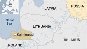 Map of Kaliningrad