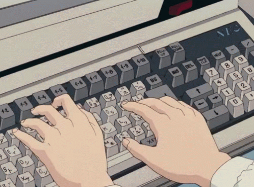 Typing Anime GIF - Typing Anime Working - Discover &amp; Share GIFs