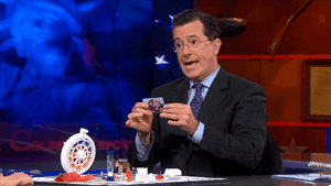 Angry Stephen Colbert GIF
