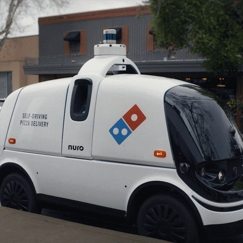 Robot Avoid GIF by Domino's Pizza