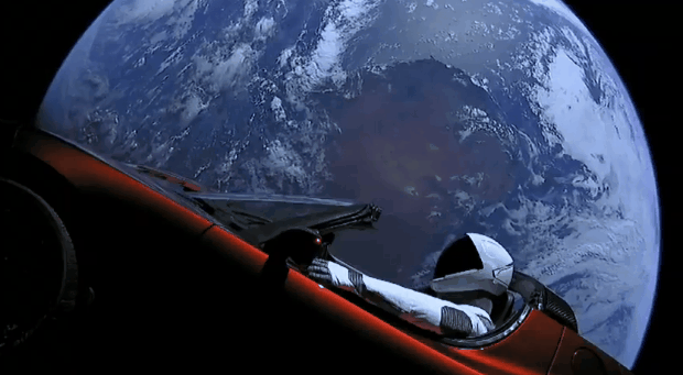 SpaceX&#39;s Tesla&#39;s out-of-this-world view - CBS News