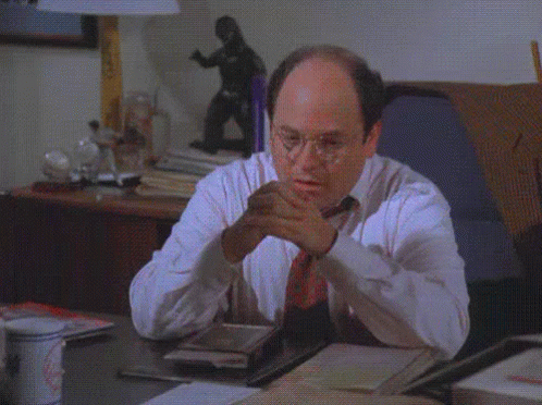 Gif of George Constanza from Seinfeld looking exasperated.