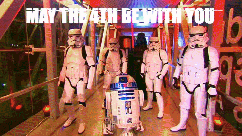 may the fourth be with you star wars GIF by LifeMinute.tv