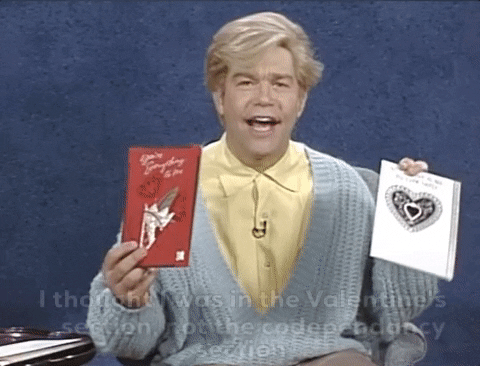 codependent valentines day GIF by Saturday Night Live
