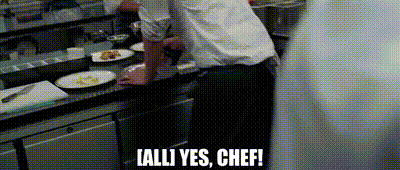 YARN | [all] Yes, chef! | Burnt | Video gifs by quotes | 2115ae42 | 紗