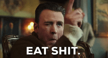 Chris Evans Eat Shit GIF by Knives Out - Find & Share on GIPHY