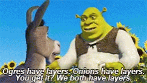 Shrek Ogres tem camadas GIF - Shrek Ogres tem camadas que recebem GIFs