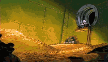 Scrooge Mcduck Diving In A Pool Of GIFs - Get the best GIF on GIPHY