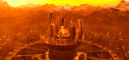 This GIF (repeated moving image) shows Gallifrey's Citadel of the Time Lords being constructed in time-lapse fashion. This GIF (repeated moving image) shows Gallifrey's Citadel of the Time Lords being constructed in time-lapse fashion.