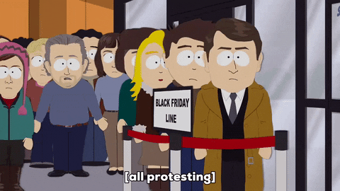 Black Friday Waiting GIF by South Park 