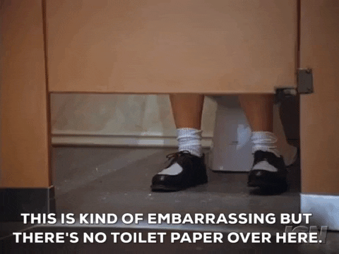 Toilet Paper Seinfeld GIF by MOODMAN