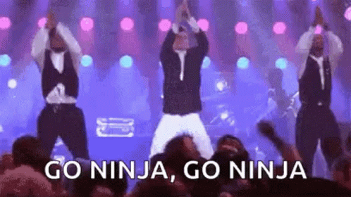 Dance Go Ninja GIF - Dance Go Ninja Cheering - Discover &amp; Share GIFs