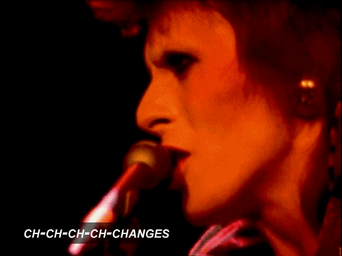 David Bowie gif cantando Ch-ch-ch-ch-changes