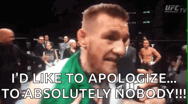 Conor Mcgregor Ufc GIF - Conor Mcgregor UFC Apologize - Discover &amp; Share  GIFs
