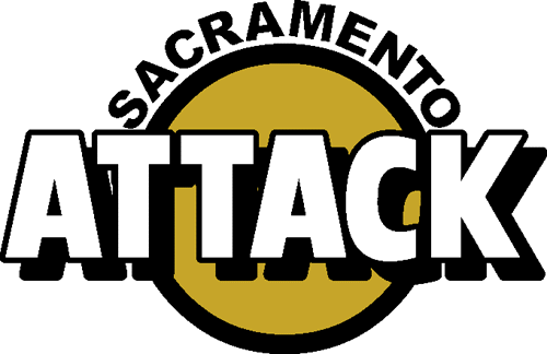 Sacramento Attack Logo Primary Logo (1992) - 