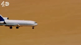 Crash Landing of a Boeing 727 in the desert - GIF on Imgur