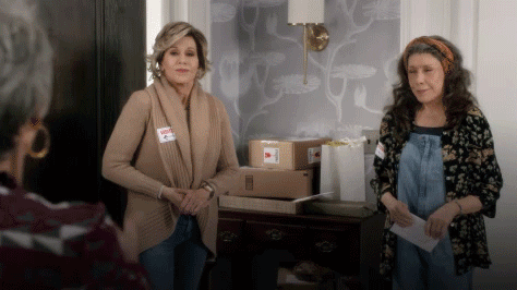 Image result for grace and frankie gif