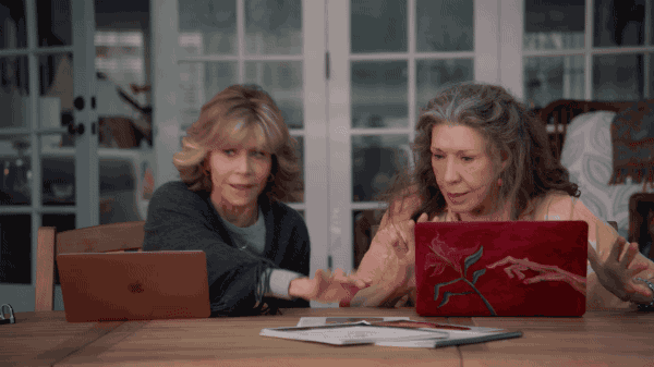 Image result for grace and frankie gif
