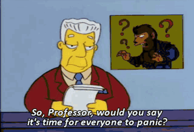 Simpsons Kent Brockman GIF - Simpsons Kent Brockman Would You Say Its Time  For Everyone To Panic - Discover & Share GIFs