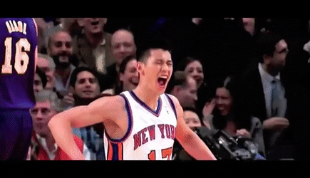 Jeremy Lin trending jeremy, lin, new, york, knicks, los, angeles, lakers, kobe, bryant, nba, basketball, february, week, highlights, circus, shot, golden, state, warriors, summer, league, rookie, draft, asian, american, linsanity, carmelo, anthony, tyson, chandler, slam, dunk, alley, oop, madison, square, garden, famous, arena GIF