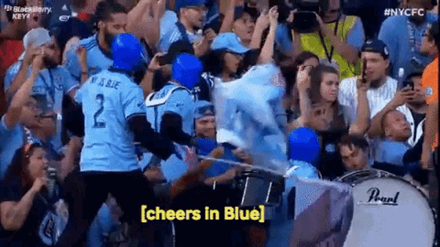 New York City Fc Cheers In Blue GIF - New York City Fc Cheers In Blue Blue  - Discover & Share GIFs