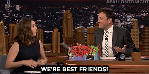 tonight show we're best friends GIF by The Tonight Show Starring Jimmy Fallon
