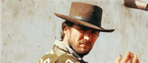 Clint Eastwood Hat Tip GIF - A Fistful Of Dollars Clint Eastwood Man With  No Name - Discover &amp; Share GIFs